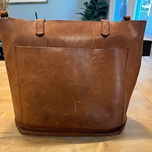 Madewell medium leather transport tote